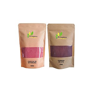 Farinha de Beterraba 100g Mais Farinha de Uva 100g Energia