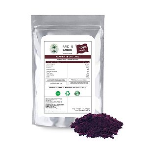 Farinha de uva 200g, Raiz e Sabor Tempero Natural, rico em fibras