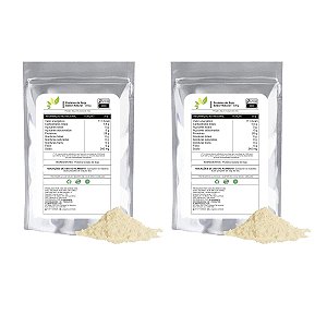 Proteina de Soja Isolada 28g p/ dose Refil 500g, Kit com 2