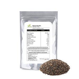 Semente de Chia Premium 500g Rico em Omega 3 e Fibras
