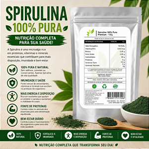 Spirulina em Pó Pura 100g