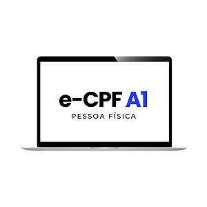 Renovação Certificado Digital e-CPF A1 com validade de 1 ano