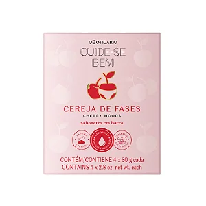 Sabonetes Em Barra Cuide-se Bem Cereja De Fases 4x80g