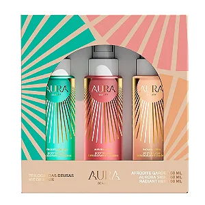 Kit Mini Body Splash - Trilogia das Deusas 60ml Aura Beauty