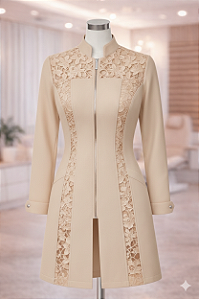 JALECO FEMININO JASMIN (COM RENDA)