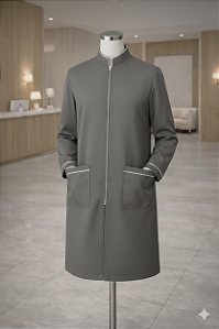 JALECO MASCULINO DENTE-DE-LEÃO (Viés prata)