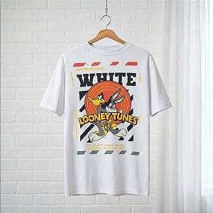 Camiseta Overside Off White Looney Tunes