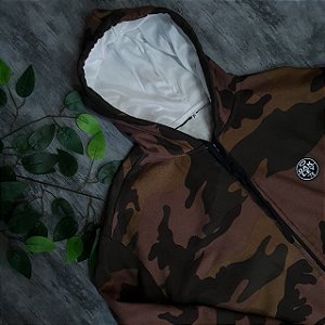 Blusa Moletom Camuflado Marrom Oakley