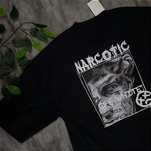 Camiseta Oversized Off White Narcoti