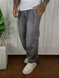 Calça Cargo Grafite