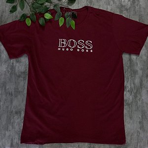 Camiseta Algodão Hugo Boss