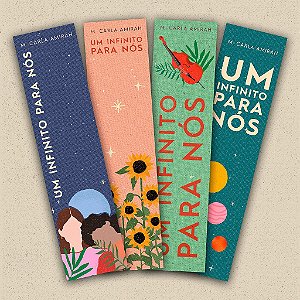 COD07- Marca páginas Um Infinito Para Nós - Kit 4 un