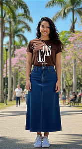 Camiseta Baby Look Feminina -Nome Acima de todos