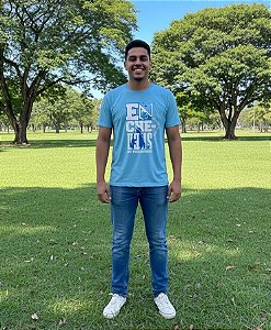Camiseta Masculina Tradicional- Enche me Deus
