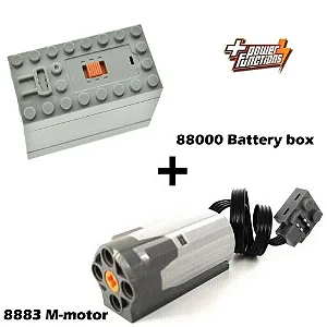 LEGO Power Functions M Motor 8883 + Caixa de Bateria AAA 88000