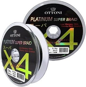 Linha Multfilamento Platinum X4 0,35mm