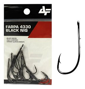 Anzol Cartela Albatroz Farpa 4330 Black N° 10