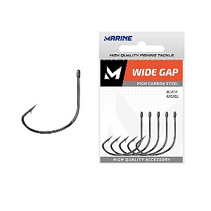 Anzol Cartela Marine Super Wide Gap Black N° 02