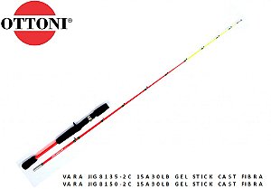 Vara Carretilha 2 Partes Ottoni Stick Cast 1,50m