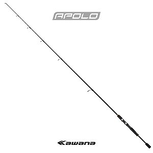Vara Molinete Inteira Kawana Apolo 1,45m 20lbs S481 Preto