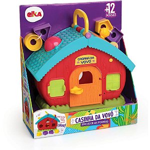 Brinquedo Educativo Casinha da Vovo Encaixe Formas