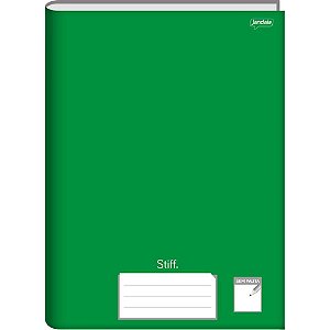 Caderno Brochurao sem Pauta STIFF 96 Folhas Verde CD. PCT.C/05