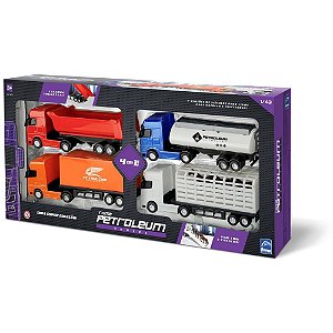 Caminhao Petroleum Series 4 em 1 9,5CM.