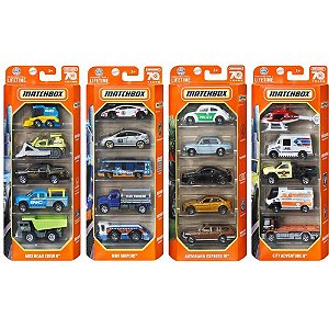 Matchbox Veículo Básico 1:64 5-PACK Sortido Blister