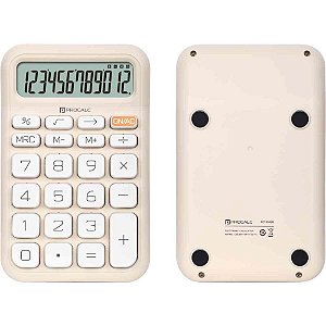 Calculadora de Mesa 12 DIG. Bege SOLAR/BATER.PC130