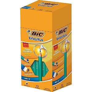 Lapis Preto Sextavado Evolution 2HB S/BORRACHA CX.C/72