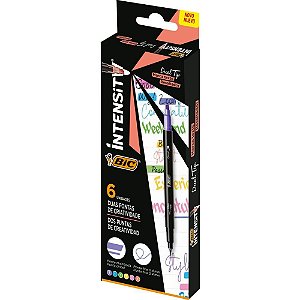 Caneta com Ponta Porosa Intensity 2 Pontas Sort.pastel CX.C/06