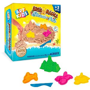 Massa Areia Brincando NA Praia 400G KIT