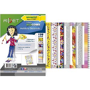 Bloco para Educacao Artistica Moldura A4 DECO.120G.32F.23X32 Pacote