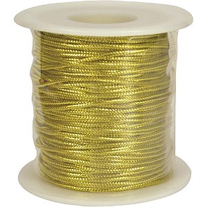 Aviamento Cordao 1.2MM Ouro C/50M. Rolo