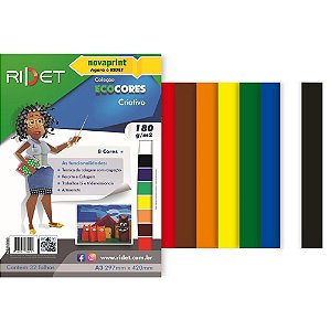 Bloco para Educacao Artistica Criativo A3 8 Cores 180G. 32FL Pacote