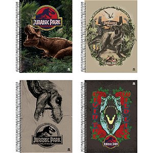 Caderno 01X1 Capa Dura Jurassic PARK 80F PCT.C/04