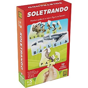 Brinquedo Pedagogico Soletrando 12 Figuras