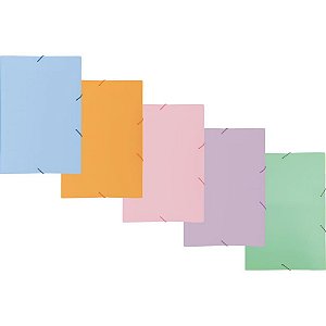 Pasta ABA Elastica Plastica Oficio Fosca TONS Pastel (S) PCT.C/10