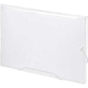 Pasta Sanfonada Plastica Oficio 12 Divisoes Cristal