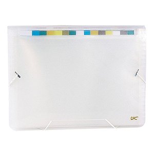 Pasta Sanfonada Plastica A4 31 Divisoes Cristal (7897237361386)