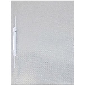 Pasta Grampo Trilho Plastica Oficio Cristal PCT.C/10