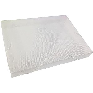 Pasta ABA Elastica Plastica Oficio 30MM Cristal PCT.C/10