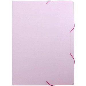 Pasta ABA Elastica Plastica Oficio Serena Rosa Pastel C/10