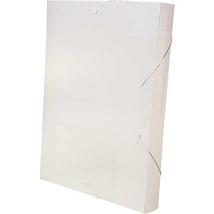 Pasta ABA Elastica Plastica Oficio 55MM Cristal Delloline PCT.C/10