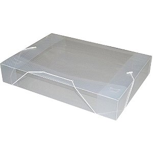 Pasta ABA Elastica Plastica Oficio 55MM Cristal PCT.C/10