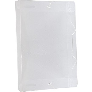 Pasta ABA Elastica Plastica Oficio 40MM Cristal PCT.C/10 (7897237364448)