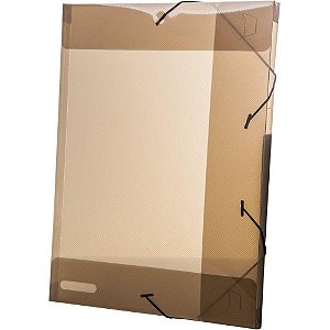 Pasta ABA Elastica Plastica Oficio 20MM Fume Delloline PCT.C/10