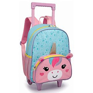 Mochila Infantil com Rodinha  Animais Menina 33CM Sortido