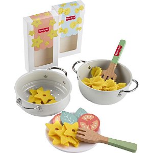Fisher Price Wood Brincando Cozinhar Massas 31PC