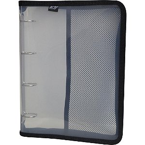 Fichario de PVC Transparente C/PT 4ARG.C/ZIPER